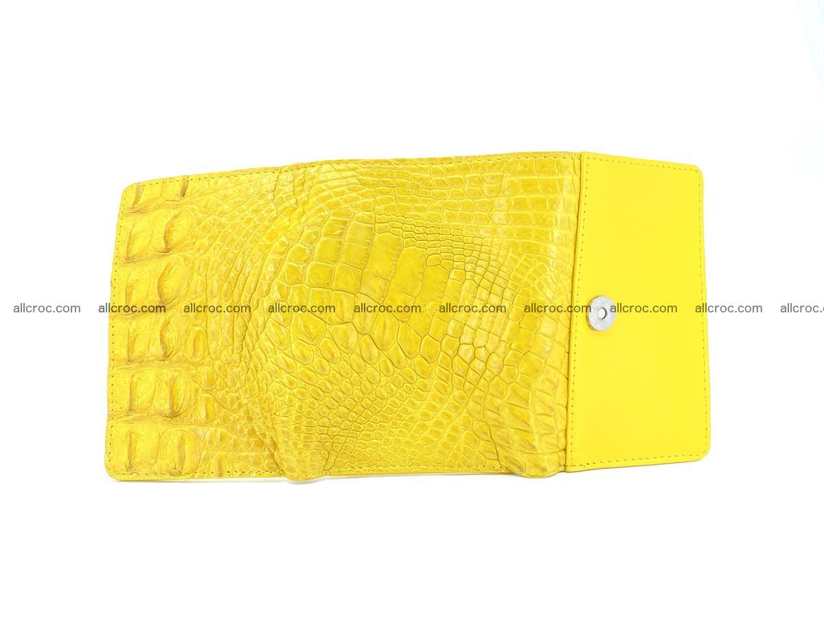 Siamese crocodile skin wallet for lady, trifold medium size 425 Foto 8