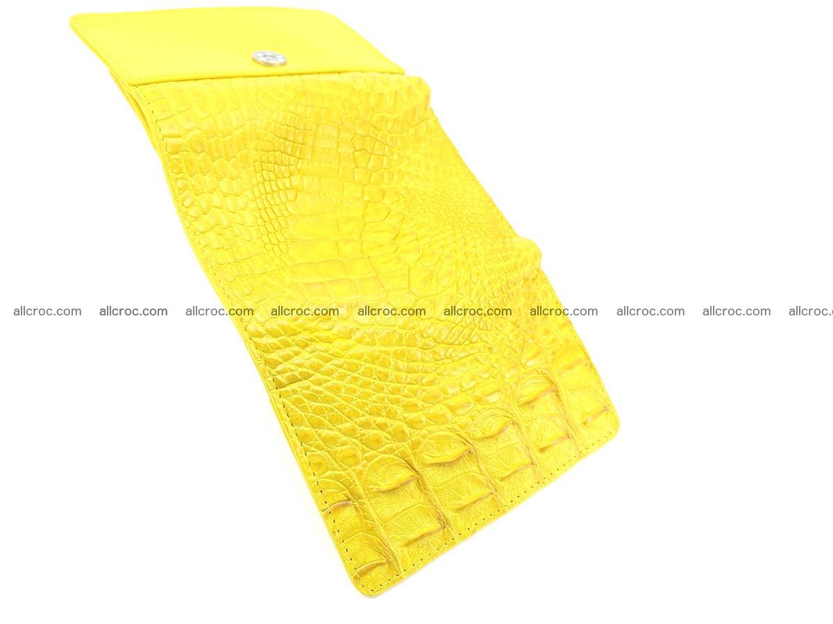 Siamese crocodile skin wallet for lady, trifold medium size 425 Foto 9