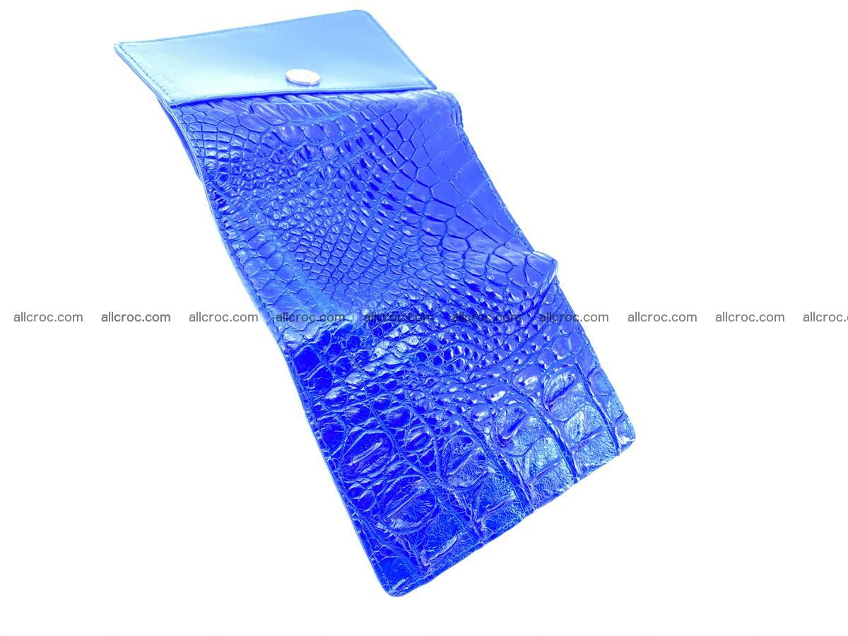 Siamese crocodile skin wallet for lady, trifold medium size 424 Foto 9