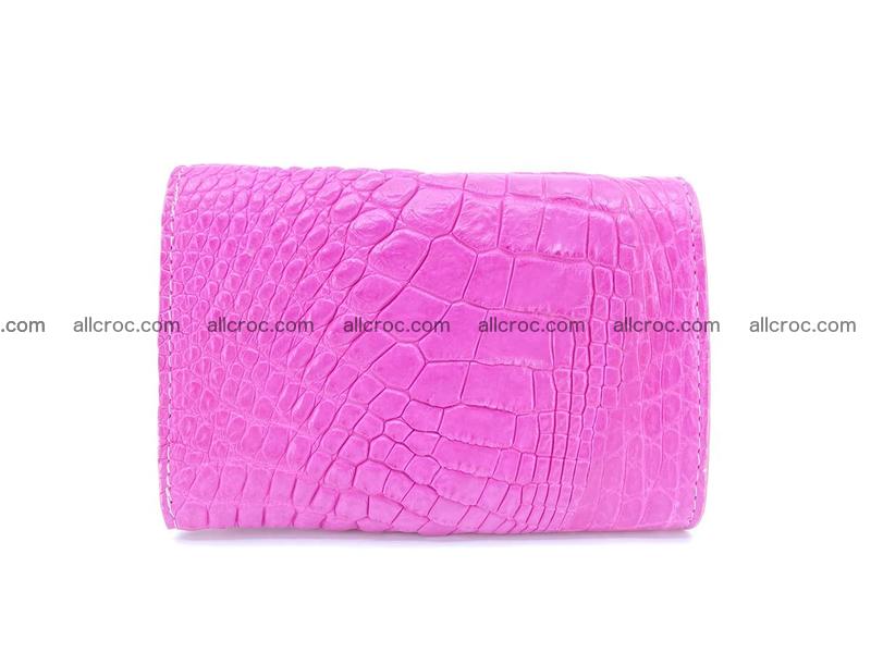 Siamese crocodile skin wallet for lady, trifold medium size 423