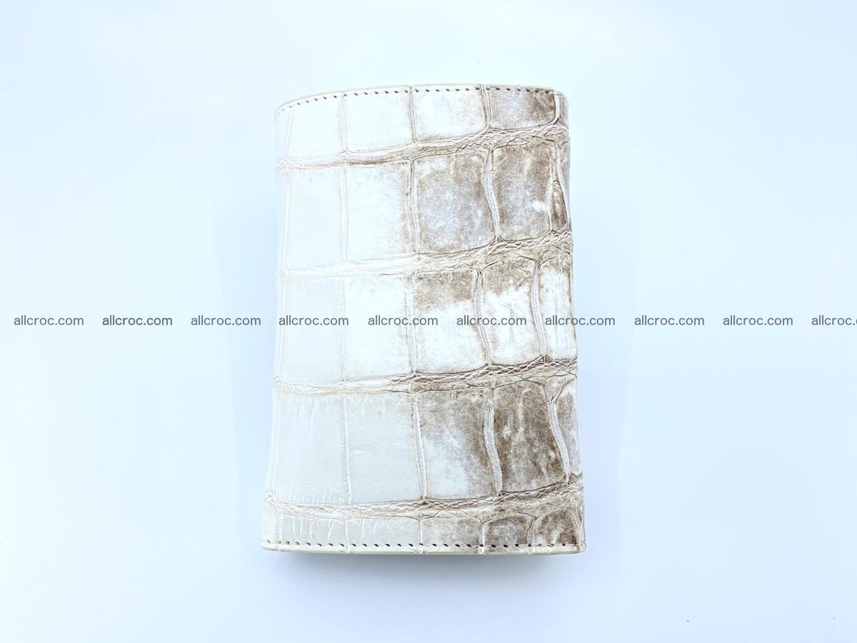 Siamese crocodile skin wallet for women belly part trifold medium size 450 Foto 3