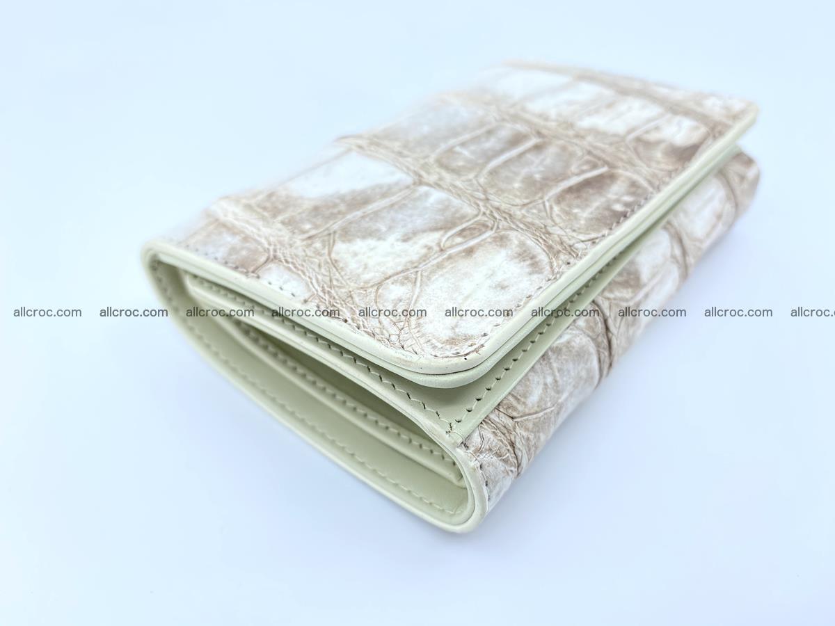 Siamese crocodile skin wallet for women belly part trifold medium size 450 Foto 4