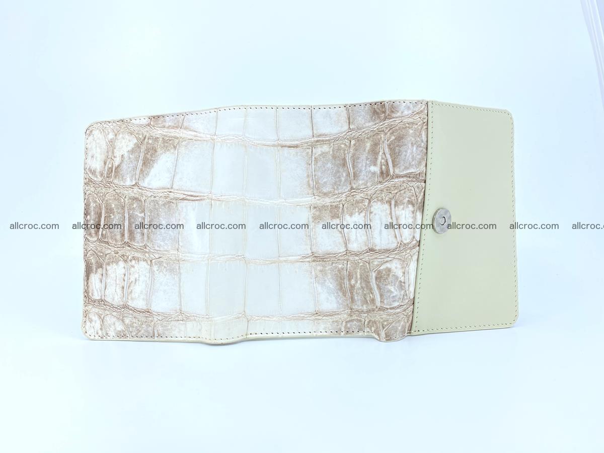 Siamese crocodile skin wallet for women belly part trifold medium size 450 Foto 6