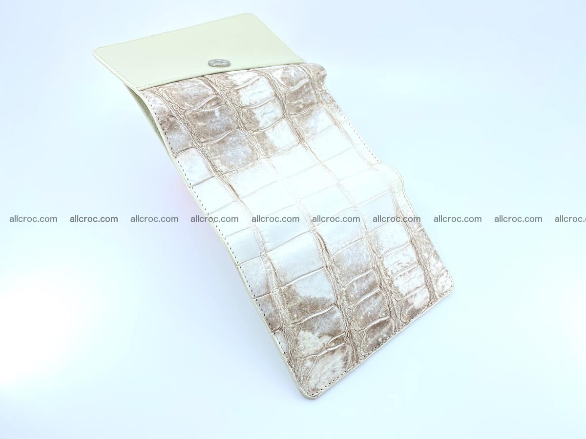 Siamese crocodile skin wallet for women belly part trifold medium size 450 Foto 8