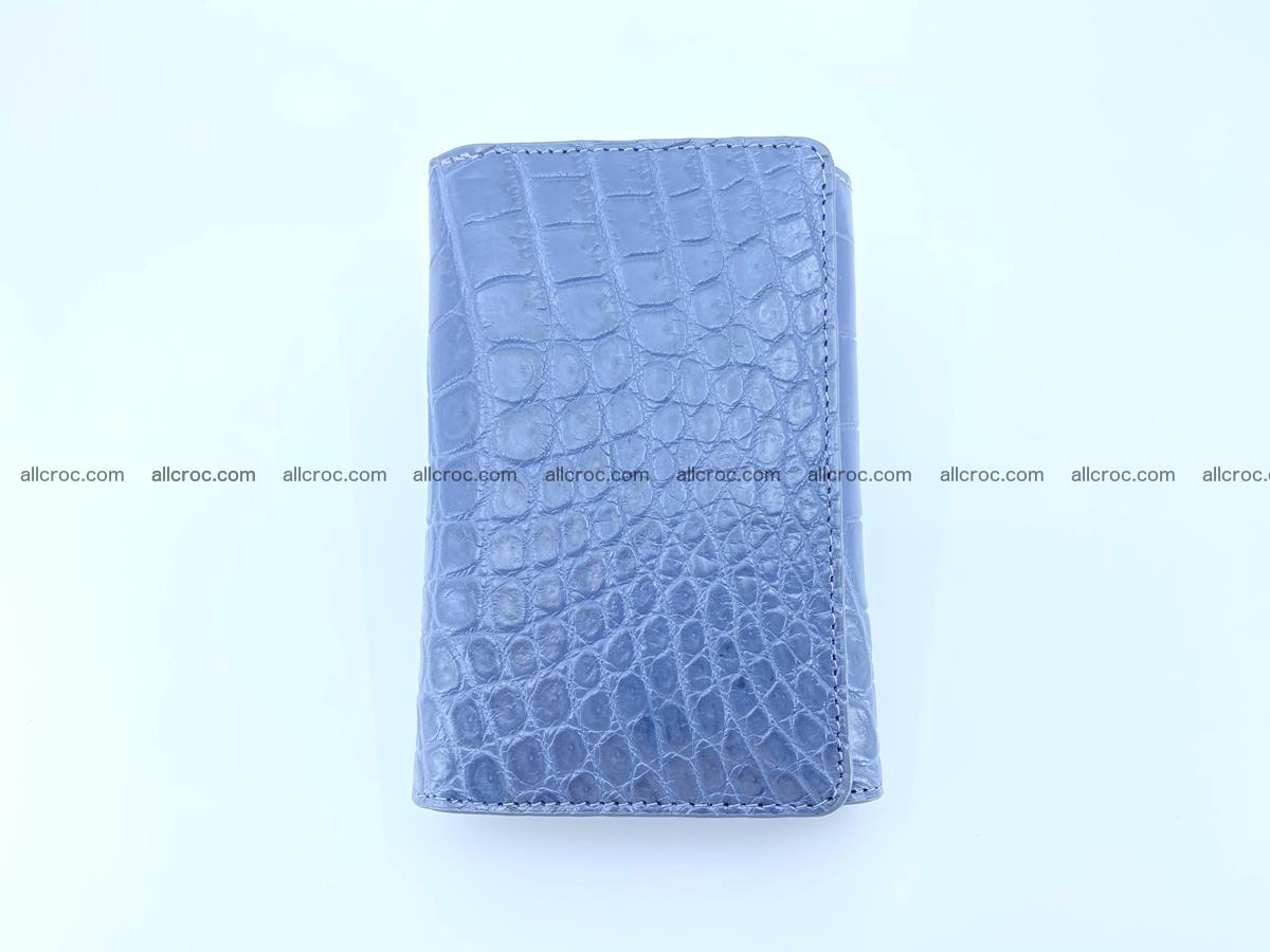 Siamese crocodile skin wallet for women belly part, trifold medium size 440 Foto 2