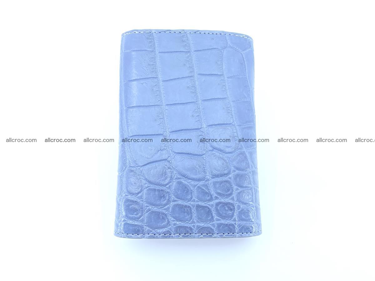 Siamese crocodile skin wallet for women belly part, trifold medium size 440 Foto 3