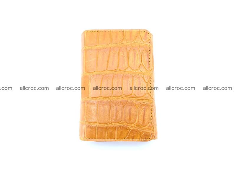 Siamese crocodile skin wallet for women belly part, trifold medium size 442