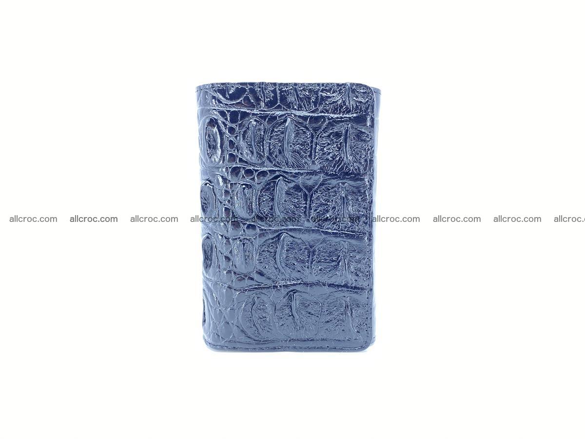 Siamese crocodile skin wallet for women trifold medium size 451 Foto 2