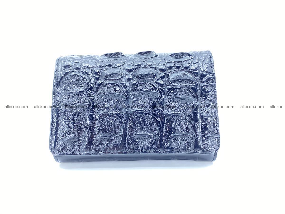 Siamese crocodile skin wallet for women trifold medium size 451 Foto 0
