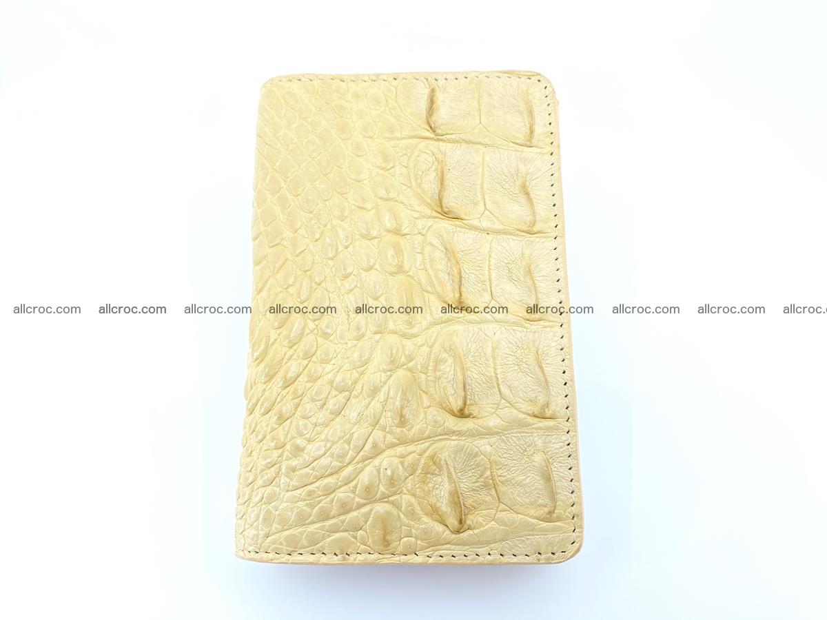 Siamese crocodile skin wallet for women, trifold medium size 427 Foto 2