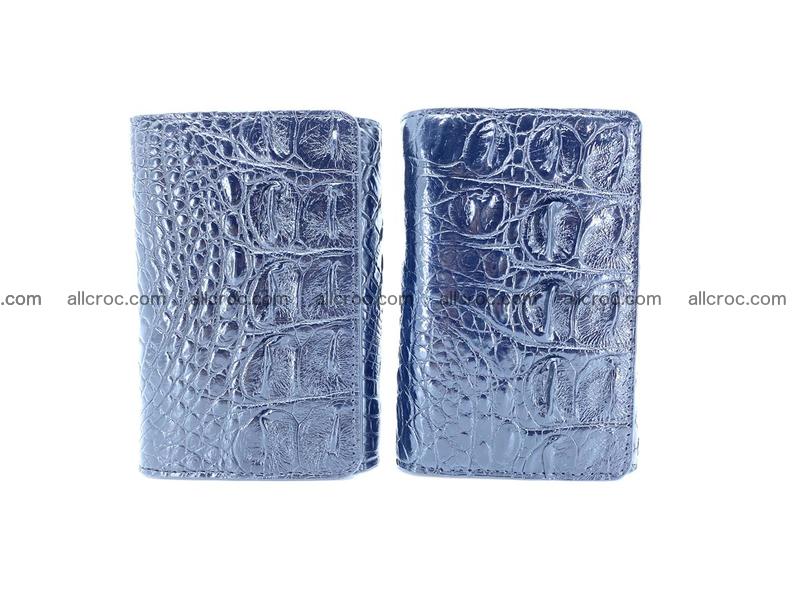 Siamese crocodile skin wallet for women, trifold medium size 429