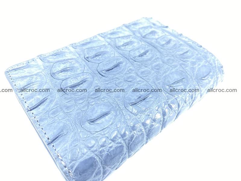 Siamese crocodile skin wallet for women, trifold medium size 431