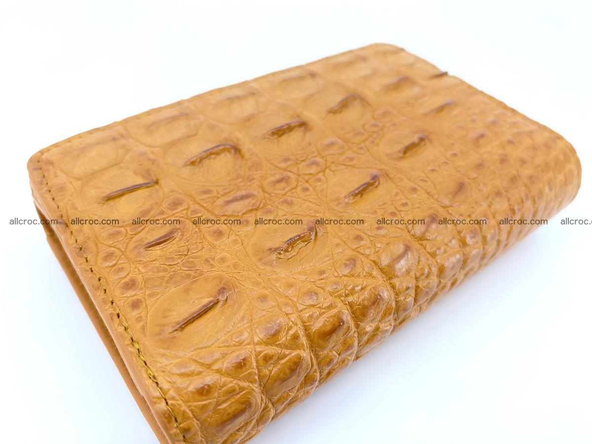 Siamese crocodile skin wallet for women, trifold medium size 432 Foto 5