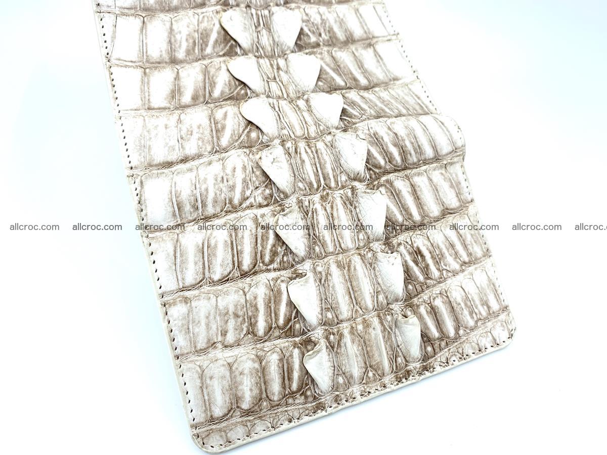 Siamese crocodile skin wallet for women trifold medium size 449 Foto 8