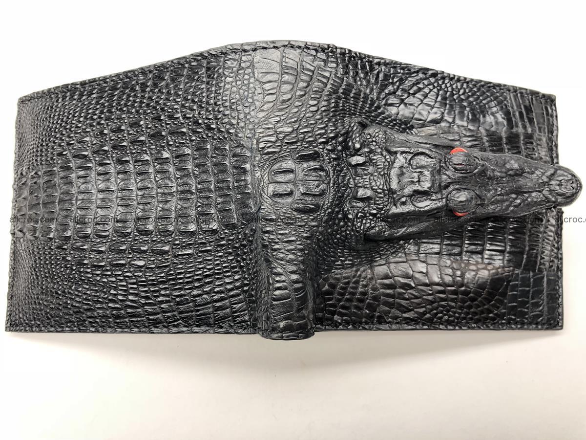 Siamese crocodile skin wallet with genuine crocodile head 508 Foto 4
