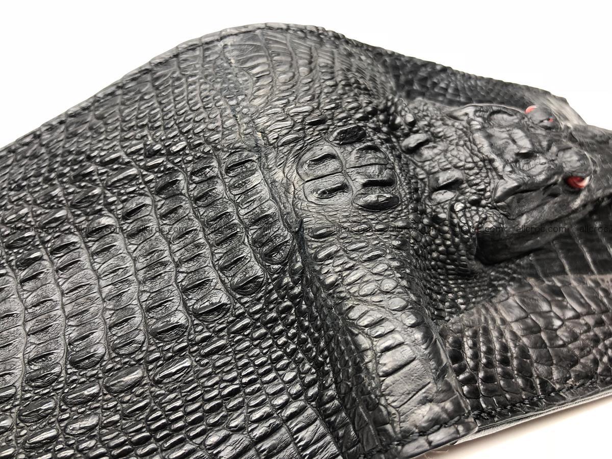 Siamese crocodile skin wallet with genuine crocodile head 508 Foto 5