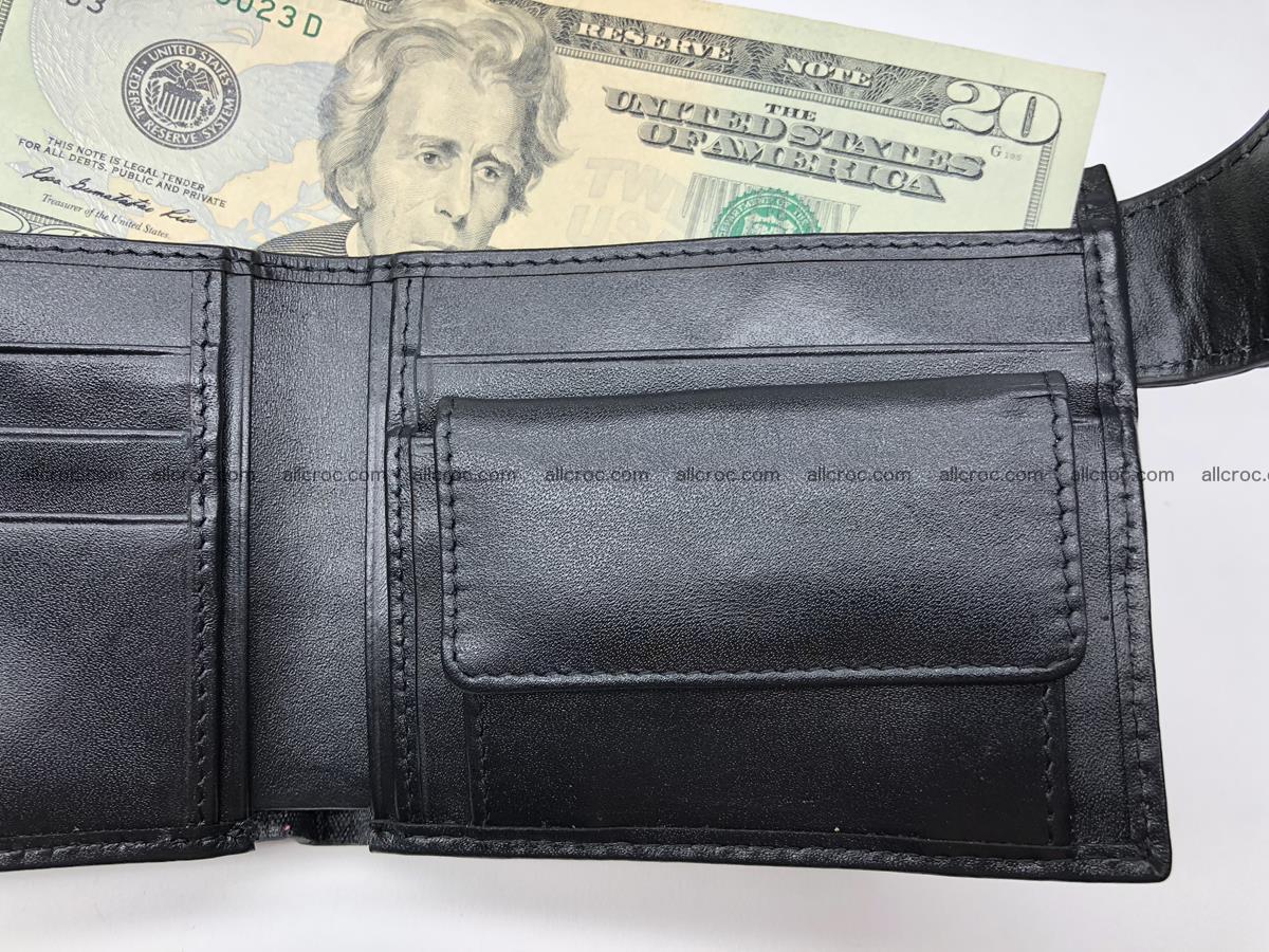 Siamese crocodile skin wallet with genuine crocodile head 509 Foto 8