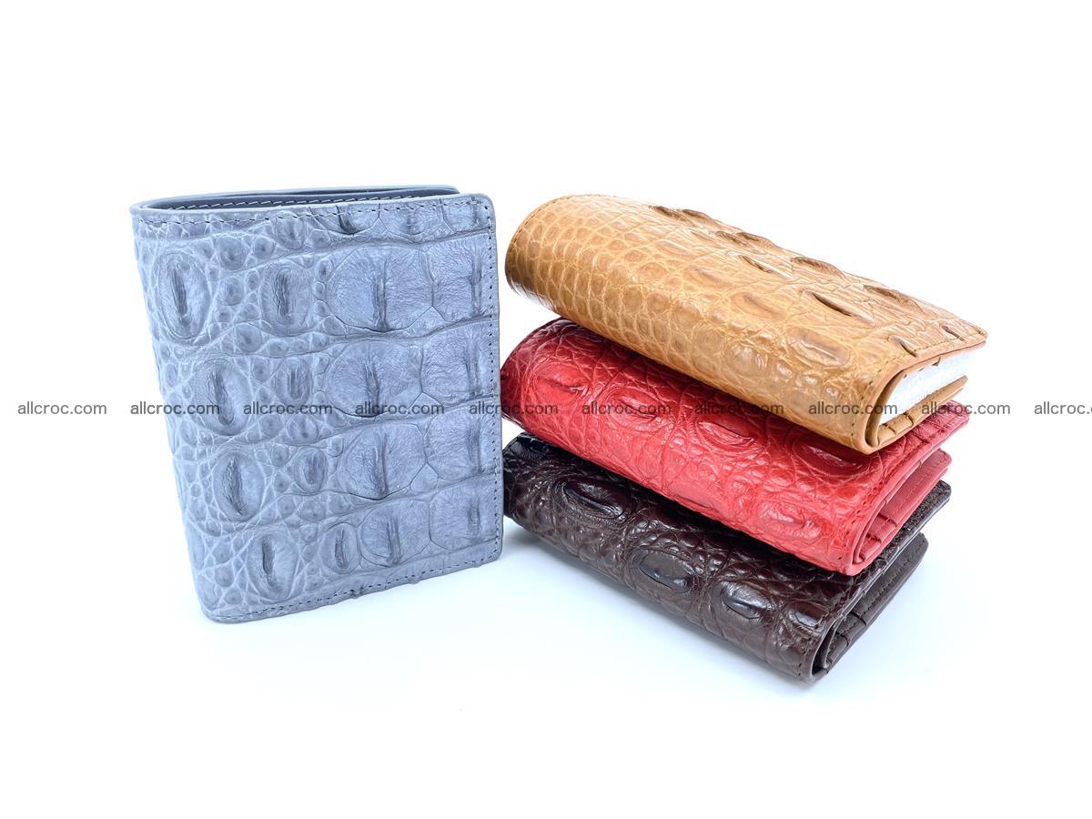Crocodile leather vertical wallet HK 640 Foto 7