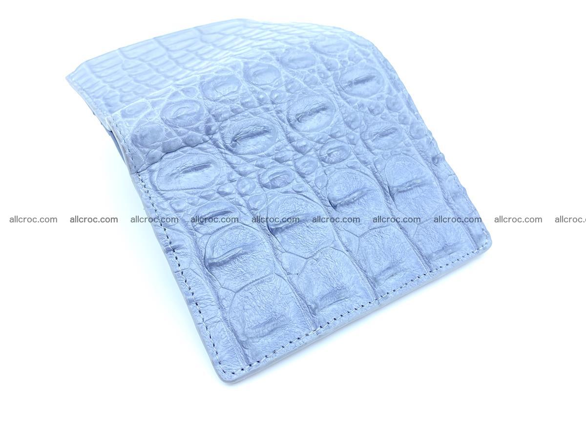 Crocodile leather vertical wallet HK 640 Foto 4