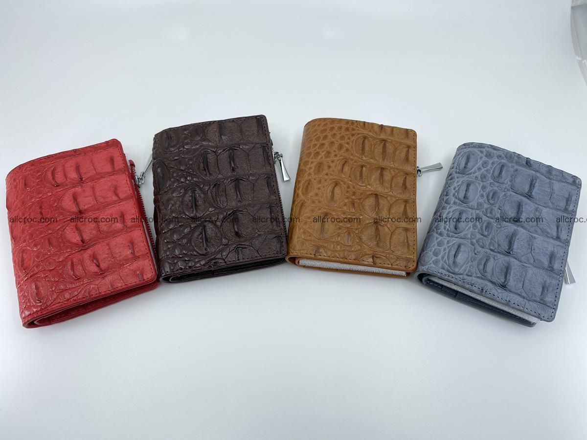 Crocodile leather vertical wallet HK 638 Foto 11