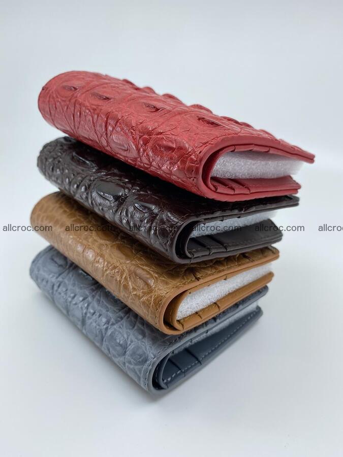 Crocodile leather vertical wallet HK 638 Foto 10