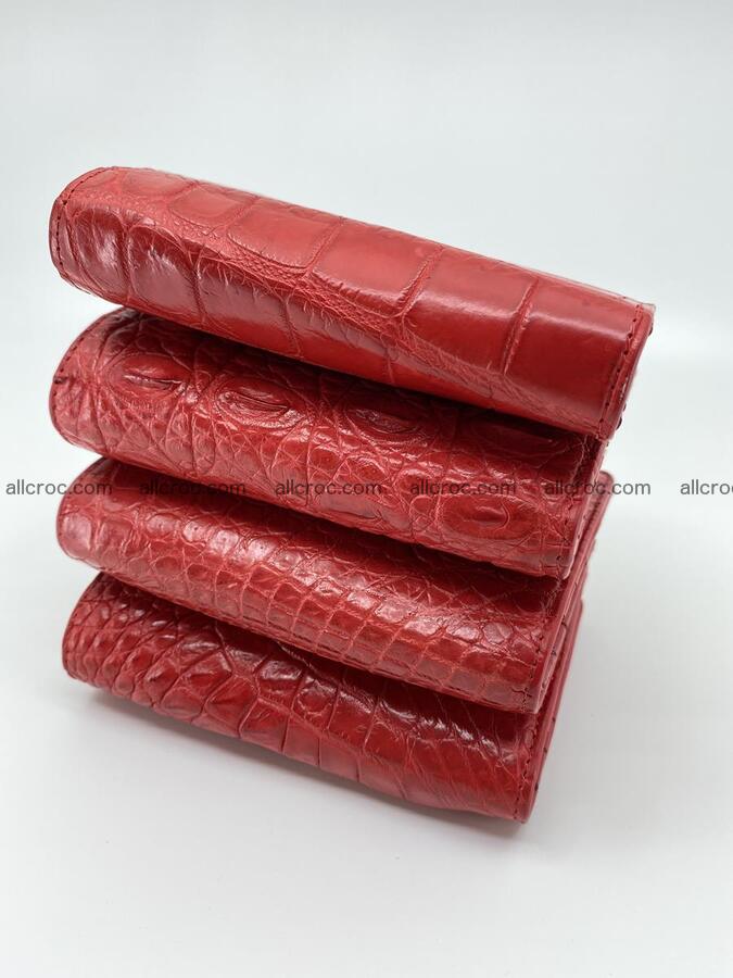 Crocodile leather vertical wallet HK 638 Foto 9