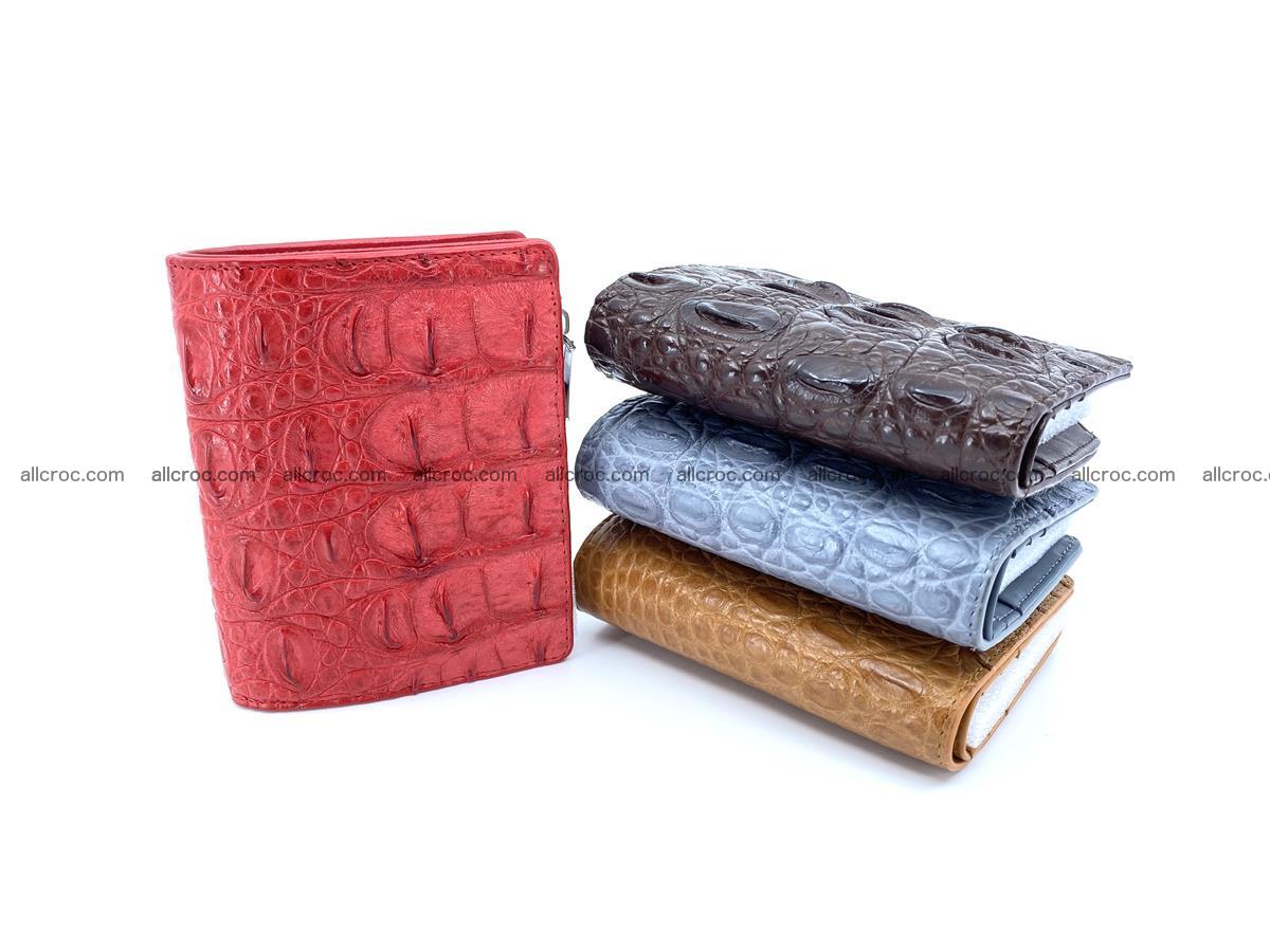 Crocodile leather vertical wallet HK 638 Foto 7