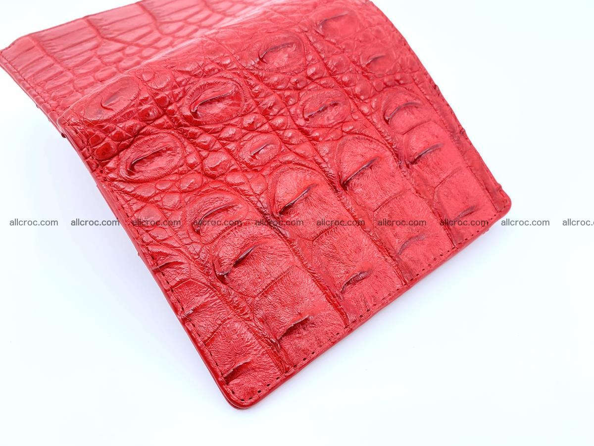Crocodile leather vertical wallet HK 638 Foto 3