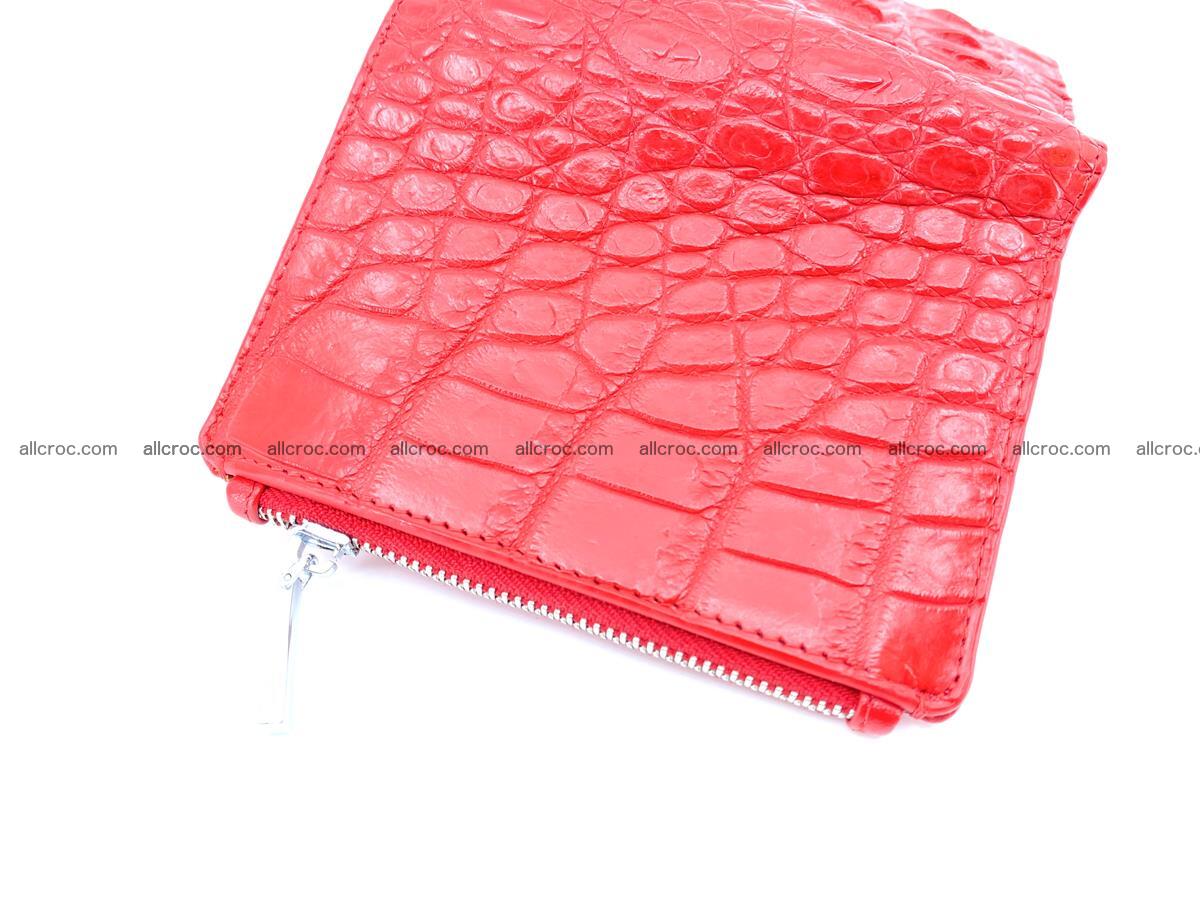Crocodile leather vertical wallet HK 638 Foto 4