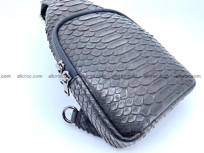 Sling bag from python snake skin 889