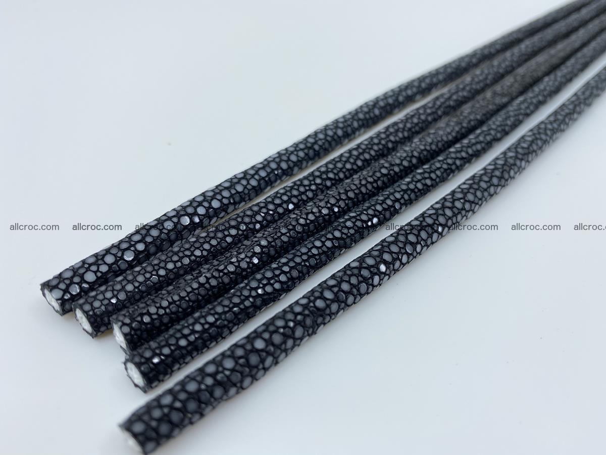 Polished stingray skin cord 6mm x 50cm 2408 Foto 4