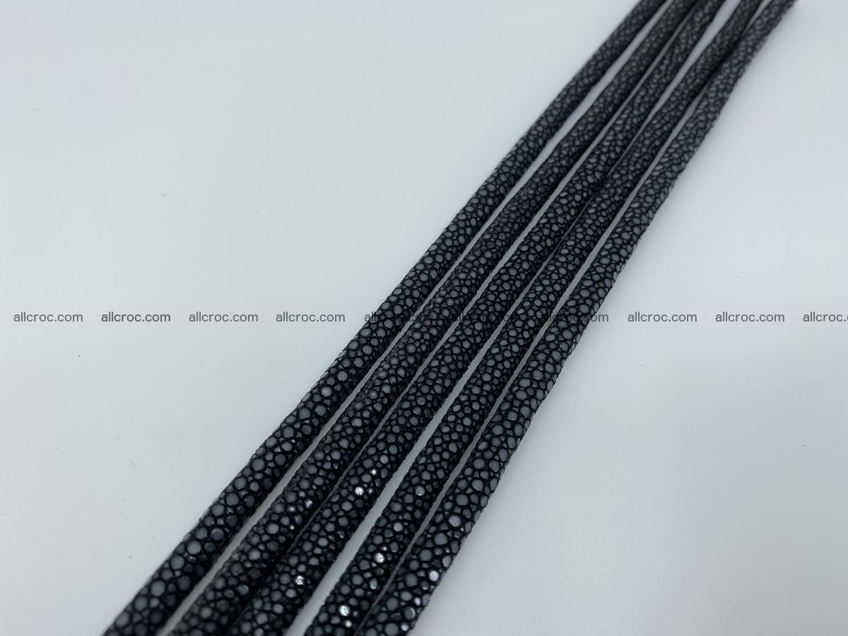 Polished stingray skin cord 6mm x 50cm 2408 Foto 5