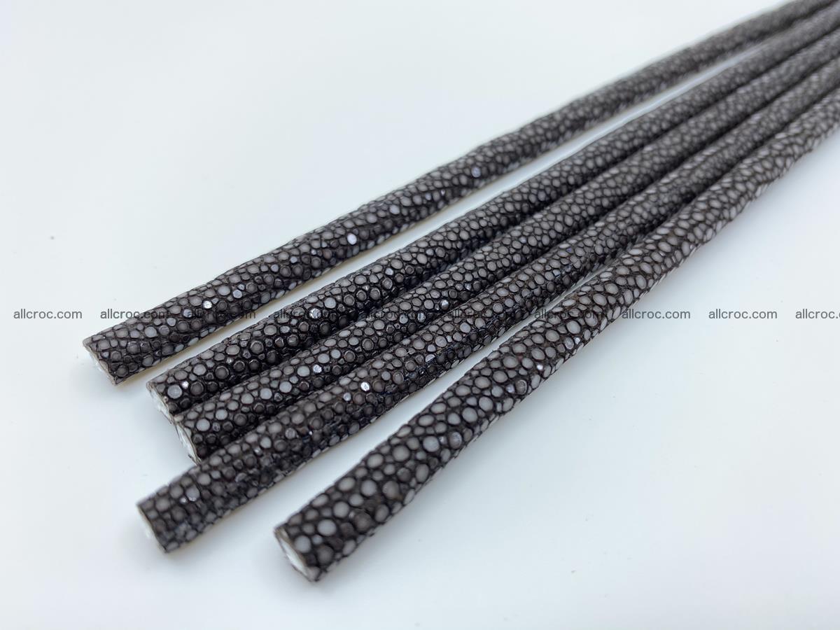 Polished stingray leather cord 8mm x 50cm 2425 Foto 5