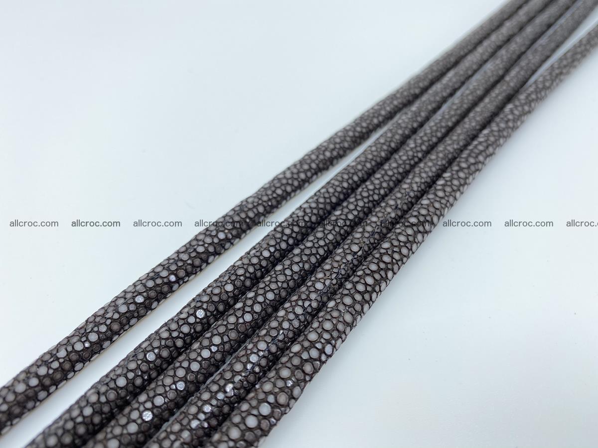 Polished stingray leather cord 8mm x 50cm 2425 Foto 3