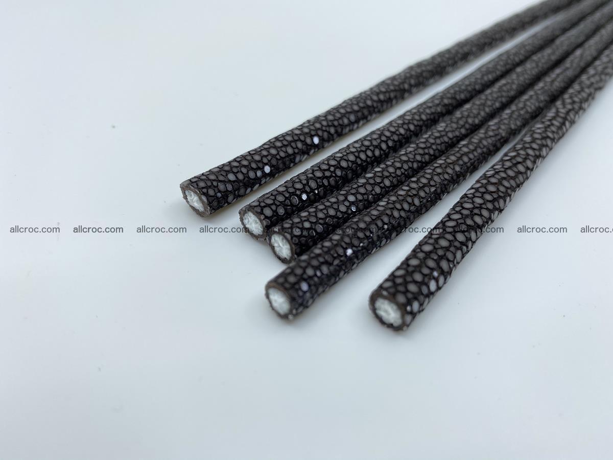 Polished stingray leather cord 8mm x 50cm 2425 Foto 2