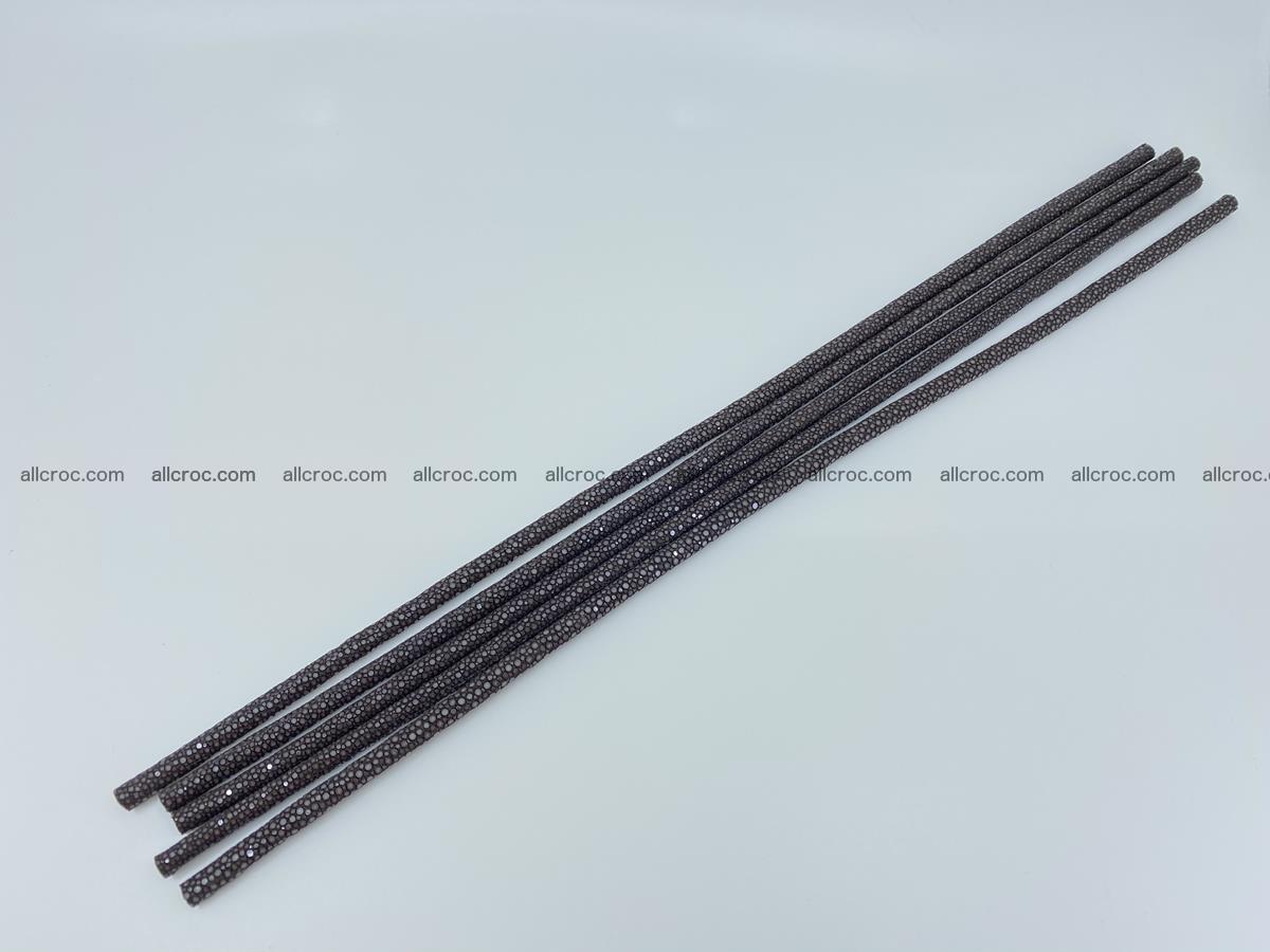 Polished stingray leather cord 8mm x 50cm 2425 Foto 4
