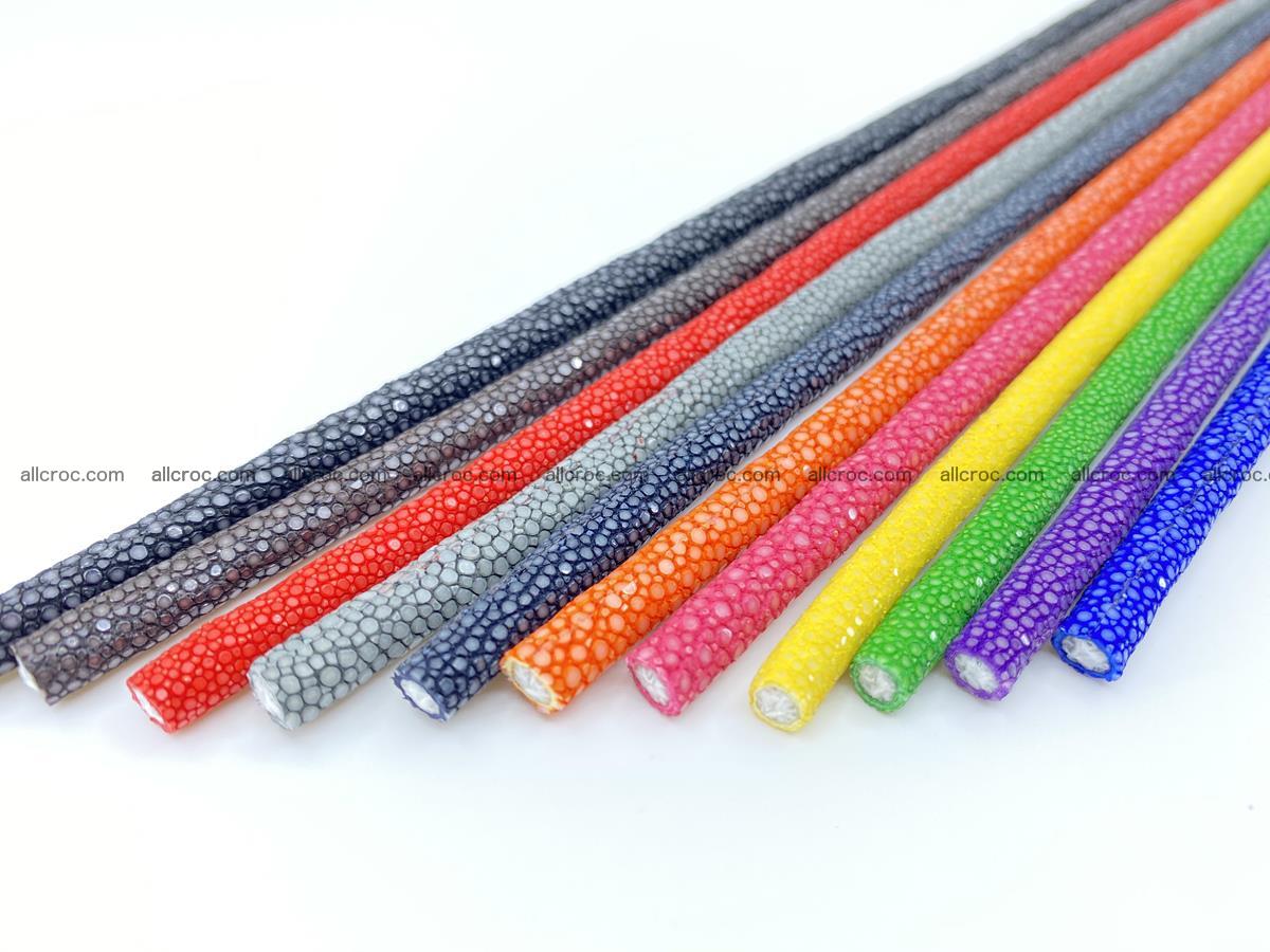 Sanded stingray leather cord 7mm x 50cm 2372  Foto 5