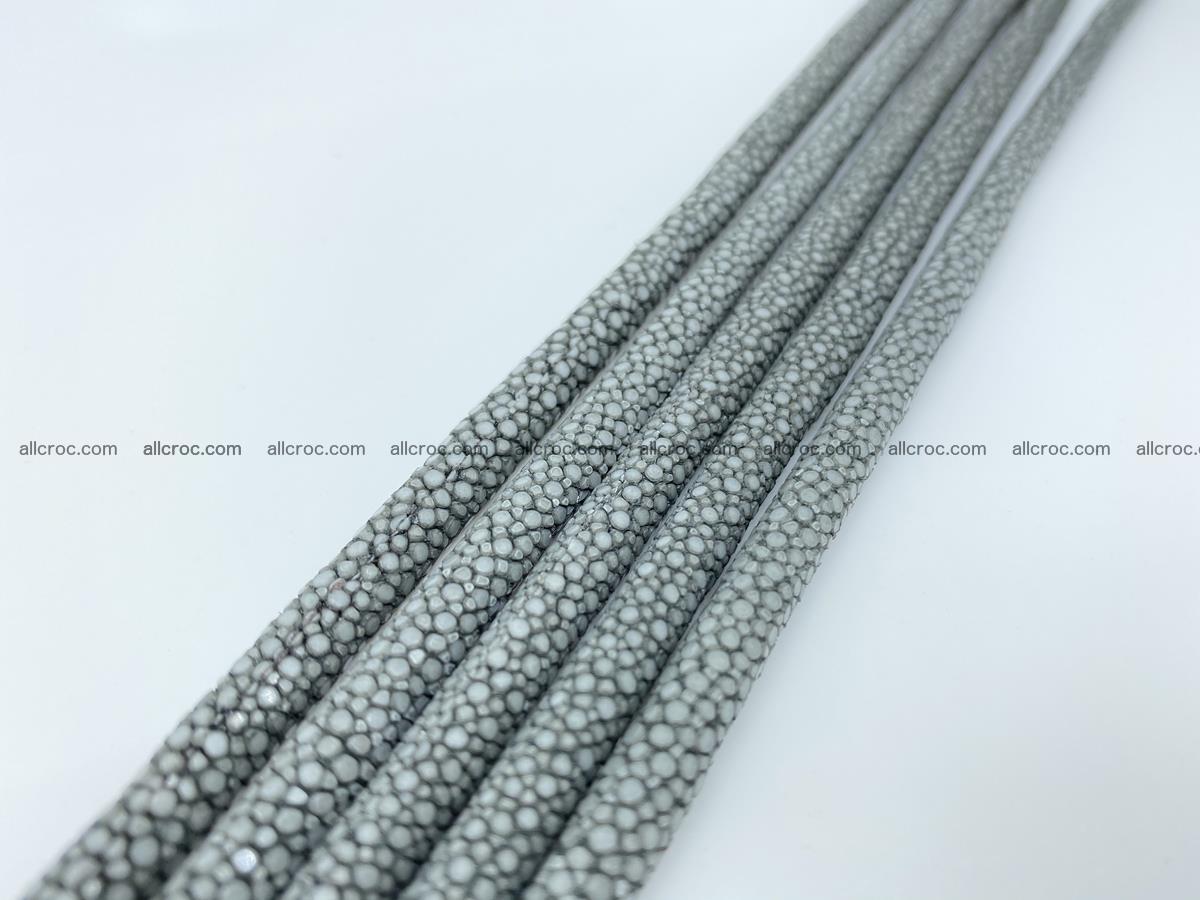 Polished stingray leather cord 4mm x 40cm 2290 Foto 0