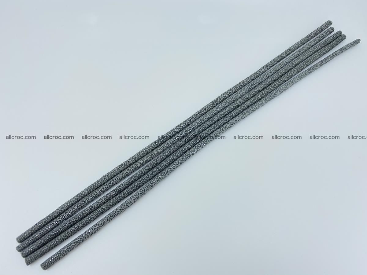 Polished stingray leather cord 4mm x 40cm 2290 Foto 3
