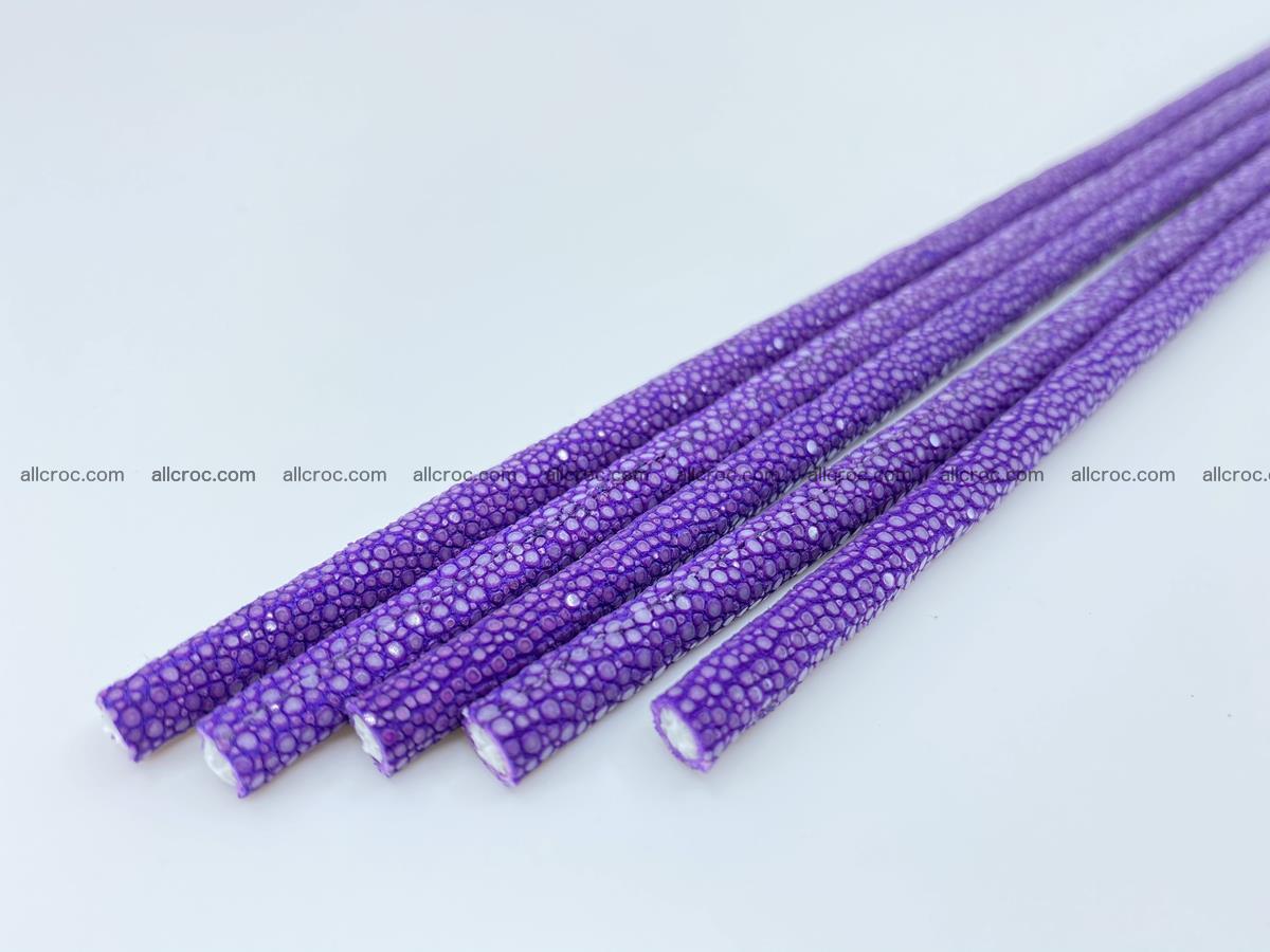 Polished stingray leather cord 4mm x 40cm 2296 Foto 1