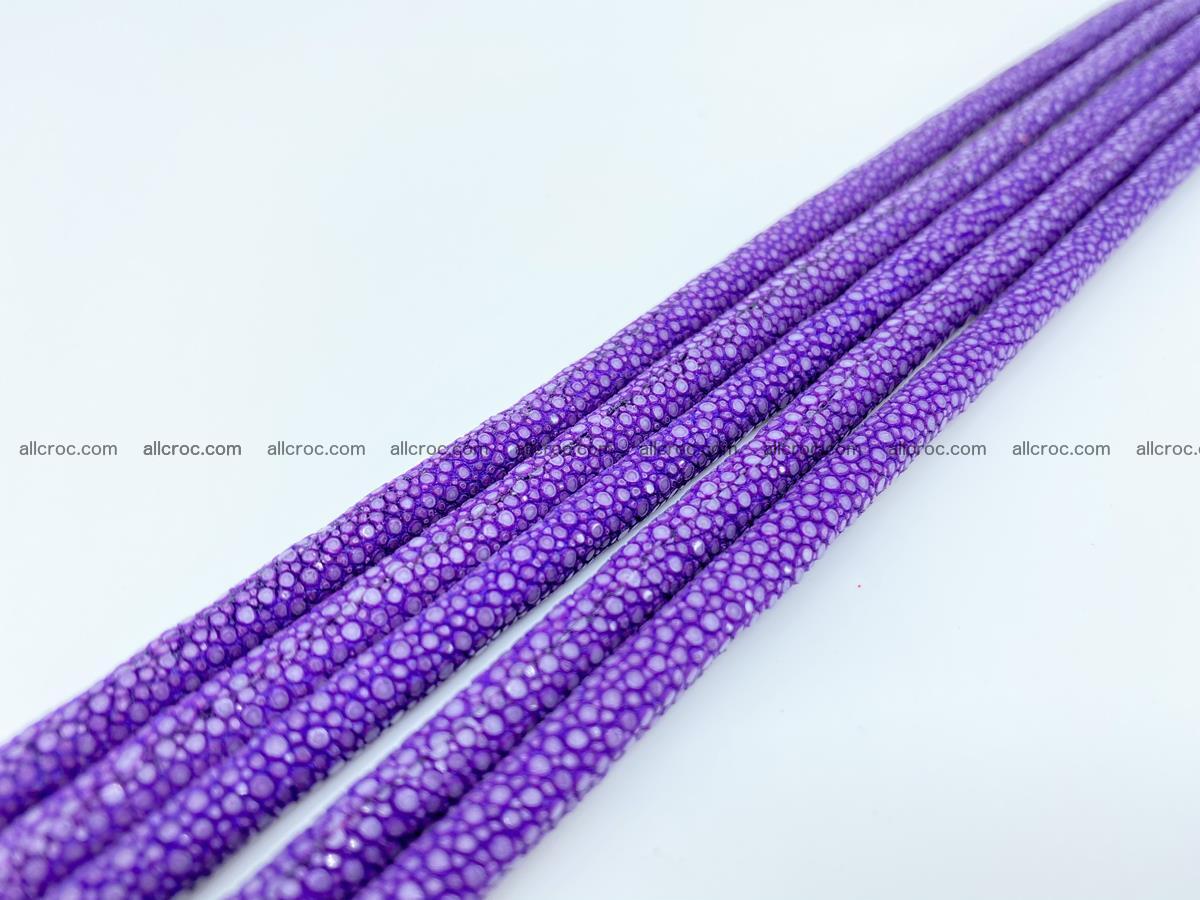 Polished stingray leather cord 4mm x 40cm 2296 Foto 0