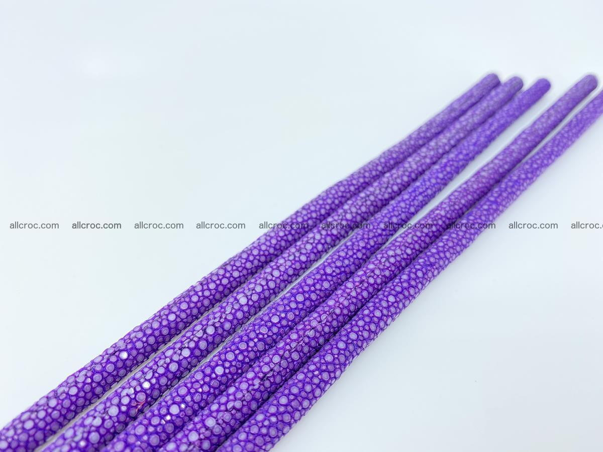 Polished stingray leather cord 4mm x 40cm 2296 Foto 2