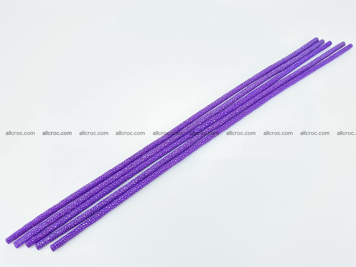 Polished stingray leather cord 4mm x 40cm 2296 Foto 3