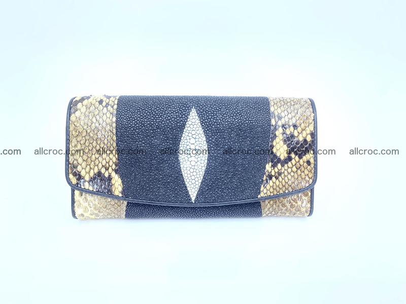 Stingray leather long wallet 1145