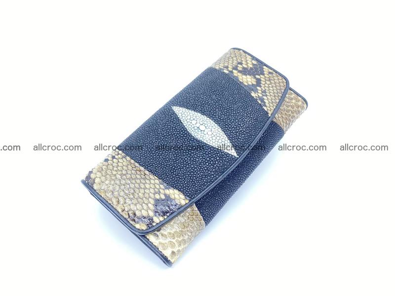 Stingray leather long wallet 1145
