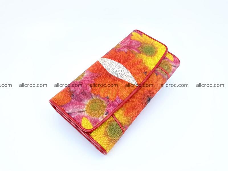 Stingray leather long wallet 1111