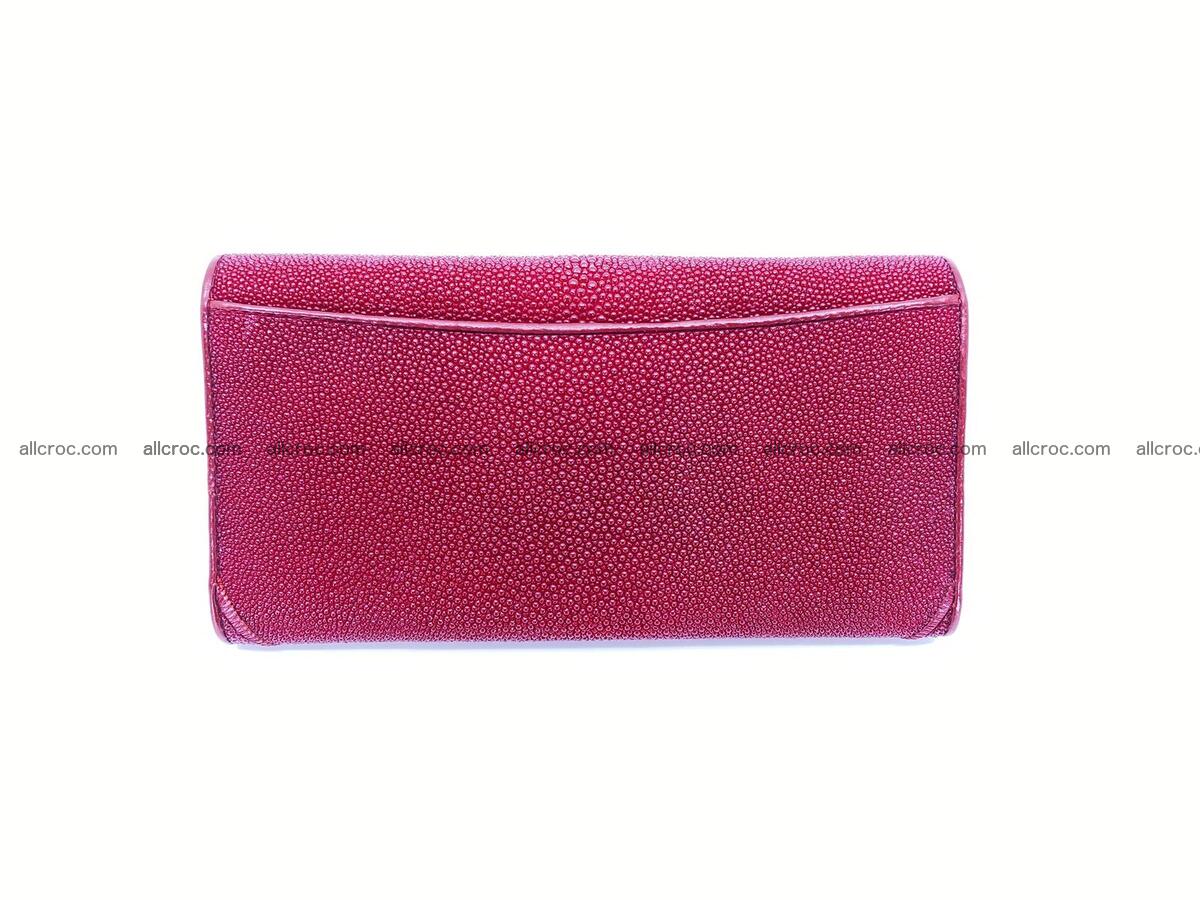 Stingray leather long wallet wine color 1592 Foto 1