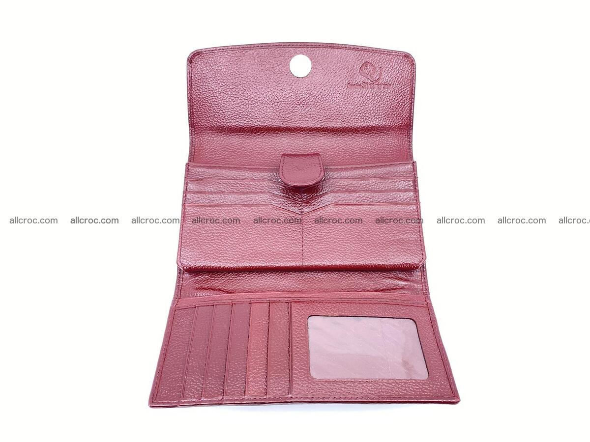Stingray leather long wallet wine color 1592 Foto 3