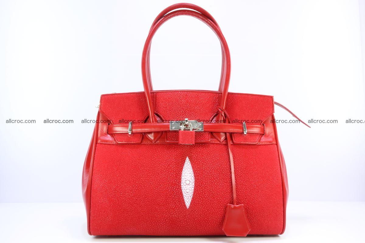 Stingray skin handbag replica of Hermes Birkin 384 Foto 0