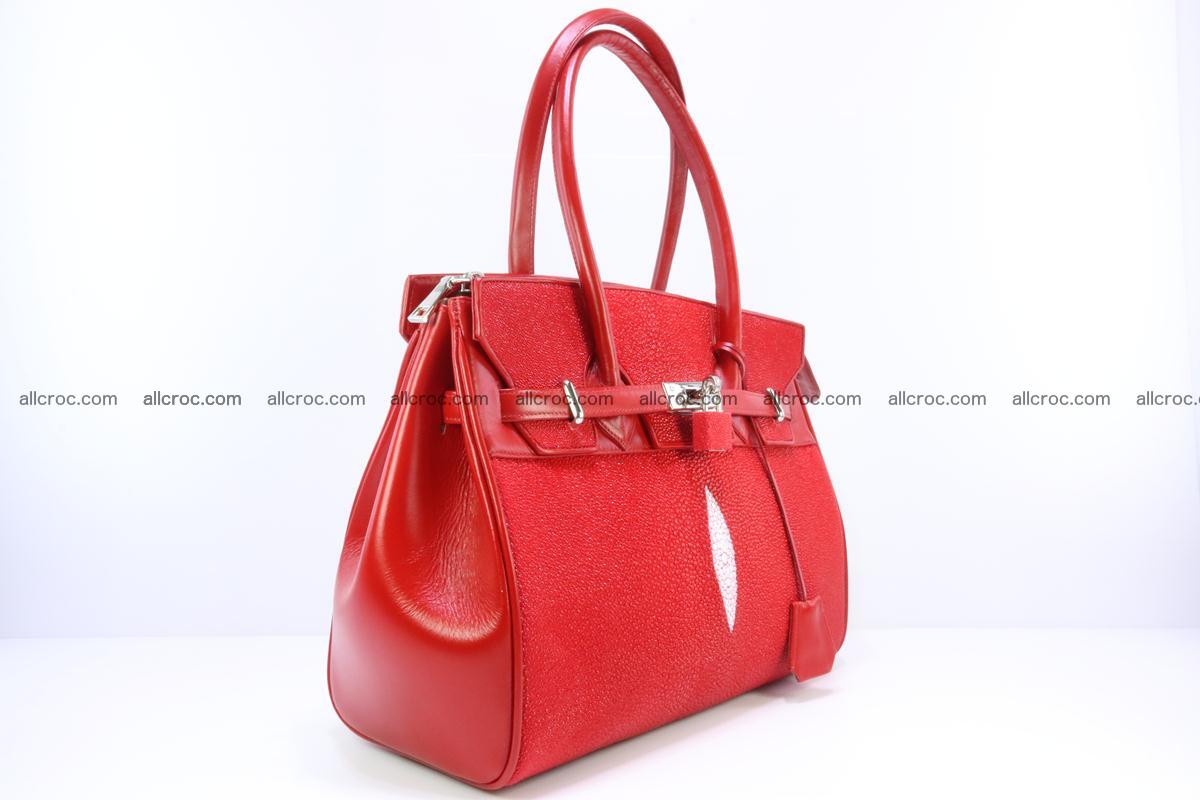 Stingray skin handbag replica of Hermes Birkin 384 Foto 7